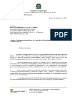 OFICIO IFB e UnB Participacao Do Presidente Do Conselho de Educacao Do DF Em Atos Antidemocraticos