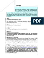 Scidata Data Descriptor Document Template