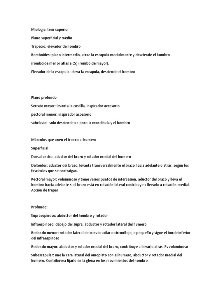Miología Manooo | PDF | Mano | Hombro