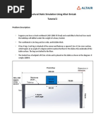 Tutorial - 2 - Structural Static Simulation Using Altair SimLab