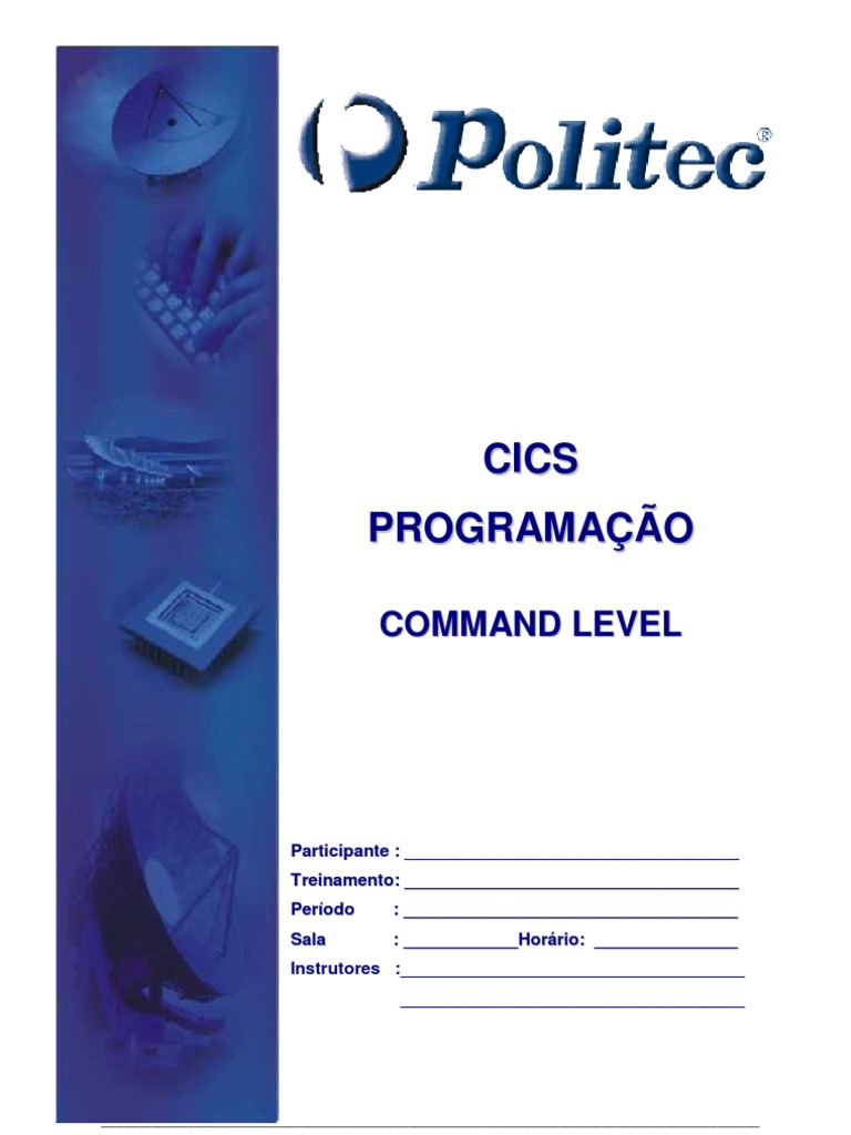 5 Cics CommandLevel Apostila PDF, PDF, Transação em base de dados