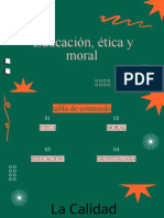 Educación, Ética y Moral