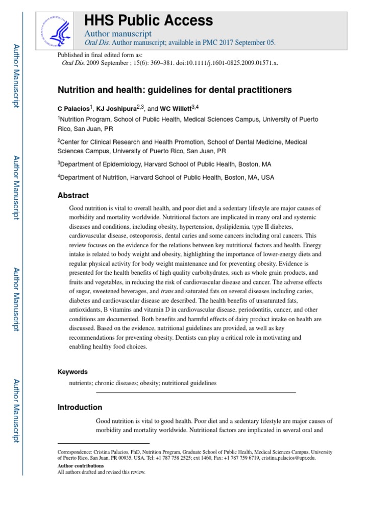 Nutrition and Oral Health | PDF | Fat | Saturated Fat