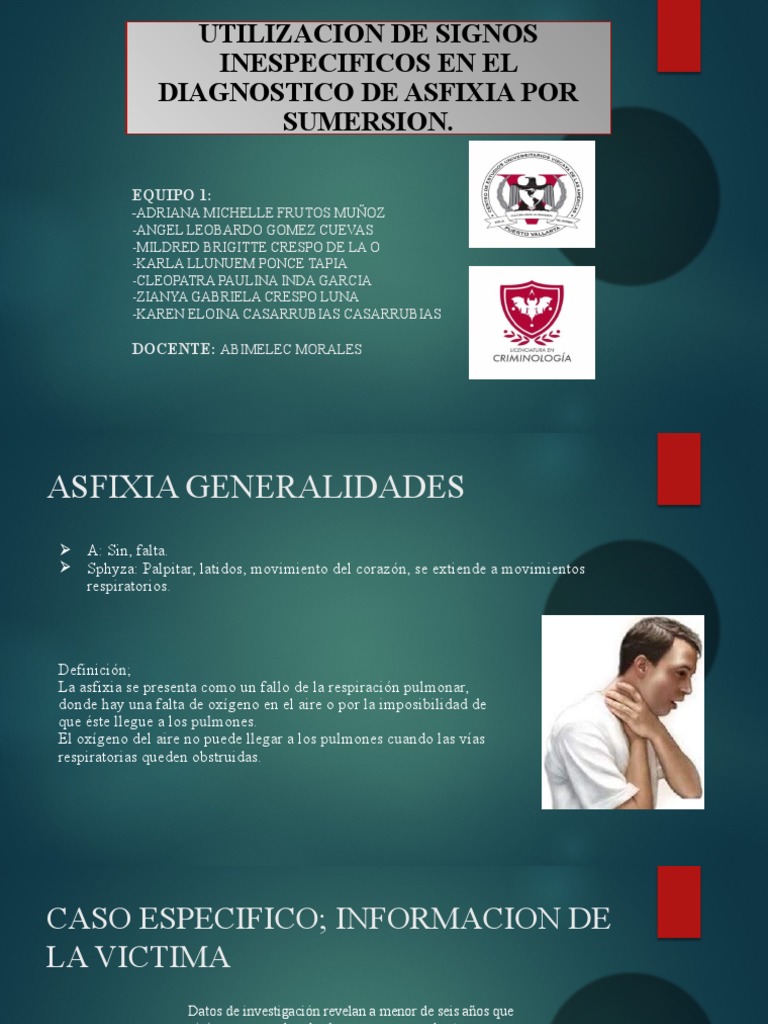 Asfixia Por Sumersion | PDF | Agua | Medicina
