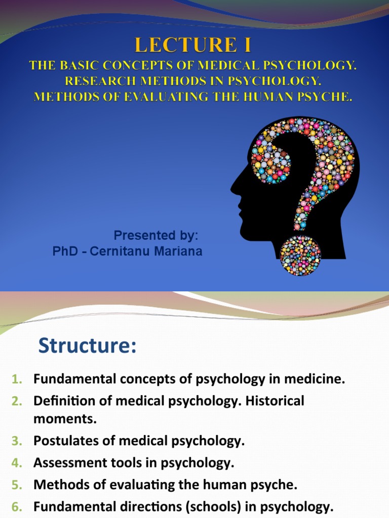 LECTURE 1. Med Psychology PDF