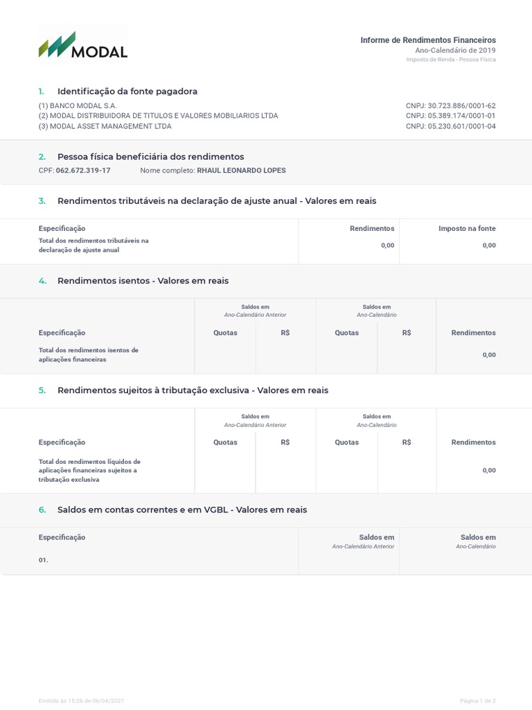 Modelo 35 Rendimentos – Irc Declaração Modelo 35 – SLYI