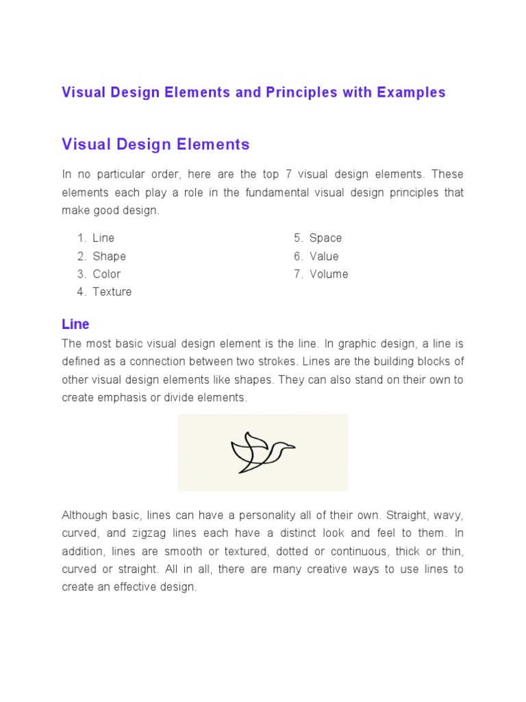 Visual Design Elements and Principles With Examples | PDF | Shape | Design