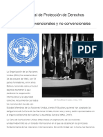 01 Sistema Universal de Protección de Derechos Humanos - Mecanismos Convencionales y No Convencionales