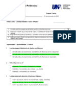 Examen de I Parcial - UNP Libre II - 20.12.22