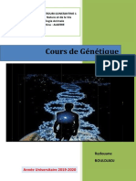 COURS GENETIQUE 2019-2020 (Du Chapitre 1 Au Chapitre 12) - 1