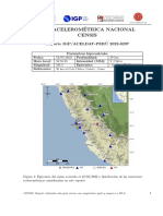 Red Acelerom Etrica Nacional Censis: Reporte IGP/ACELDAT-PER U 2022-0297