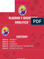 Algebra y Geometria Analitica