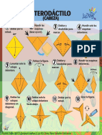 Paso a paso origami pterodáctilo