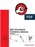 2007 ROCKSHOX TECHNICAL MANUAL (ENGLISH) Part# 95-4015-011-000, Rev. B