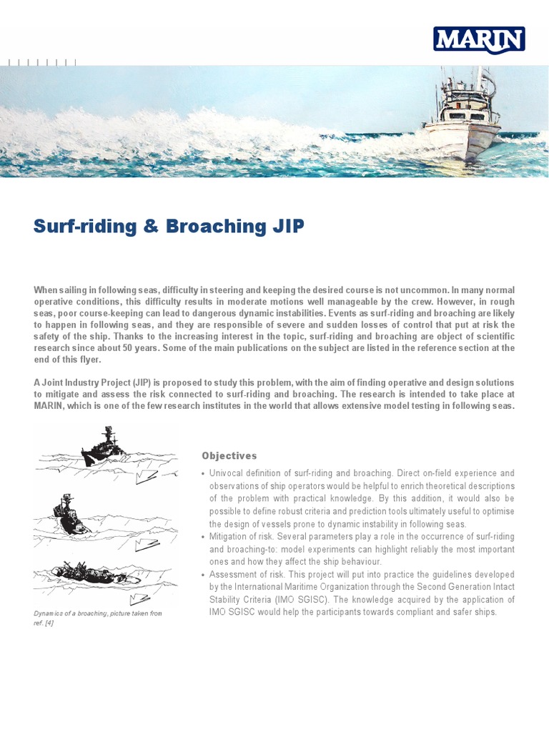 SurfRiding and Broaching JIP PDF Risk Ships