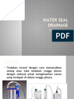 Water seal drainage