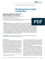 Submarine Cable Path Planning Based On Weight Selection of Design Considerations