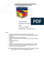 UTS Mata Kuliah Sistem Manufaktur