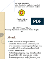 Efek Glukosamin, Kondroitin atau Plasebo pada Osteoartritis Pinggul atau Lutut