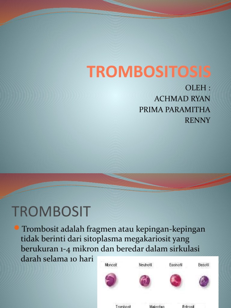 TROMBOSITOSIS PDF