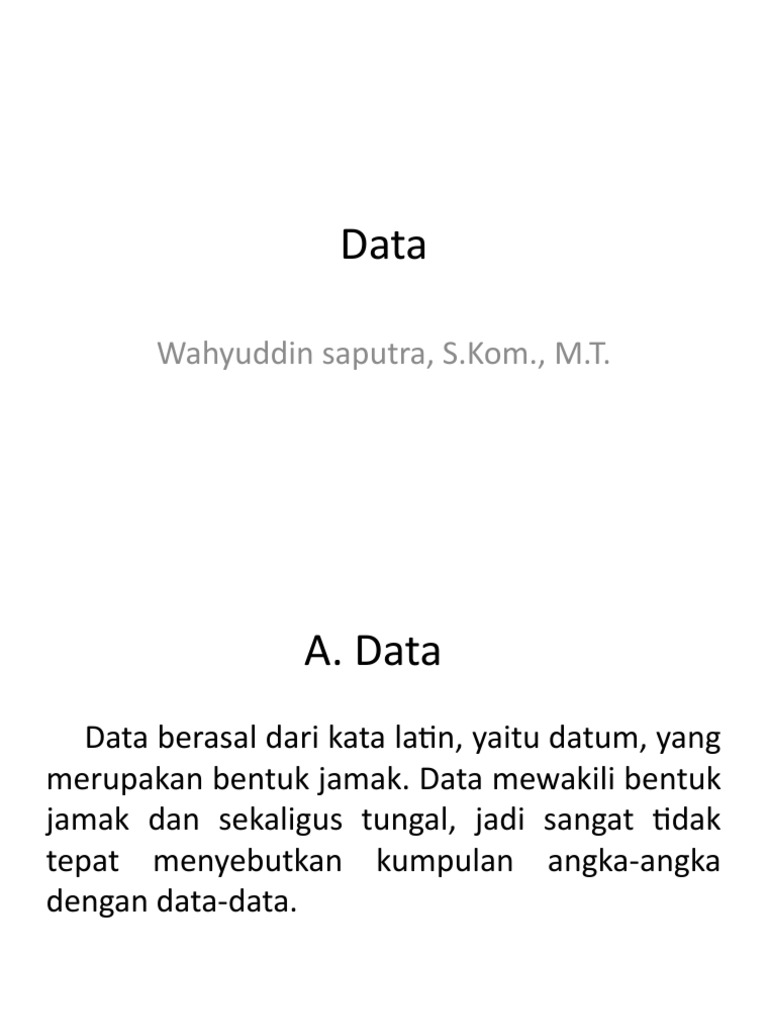 Pertemuan 2 Data | PDF