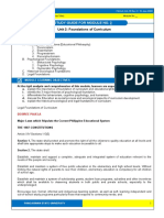 Module 2 Foundations of Curriculum TOPIC D