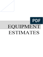 Title - Equipment Estimates