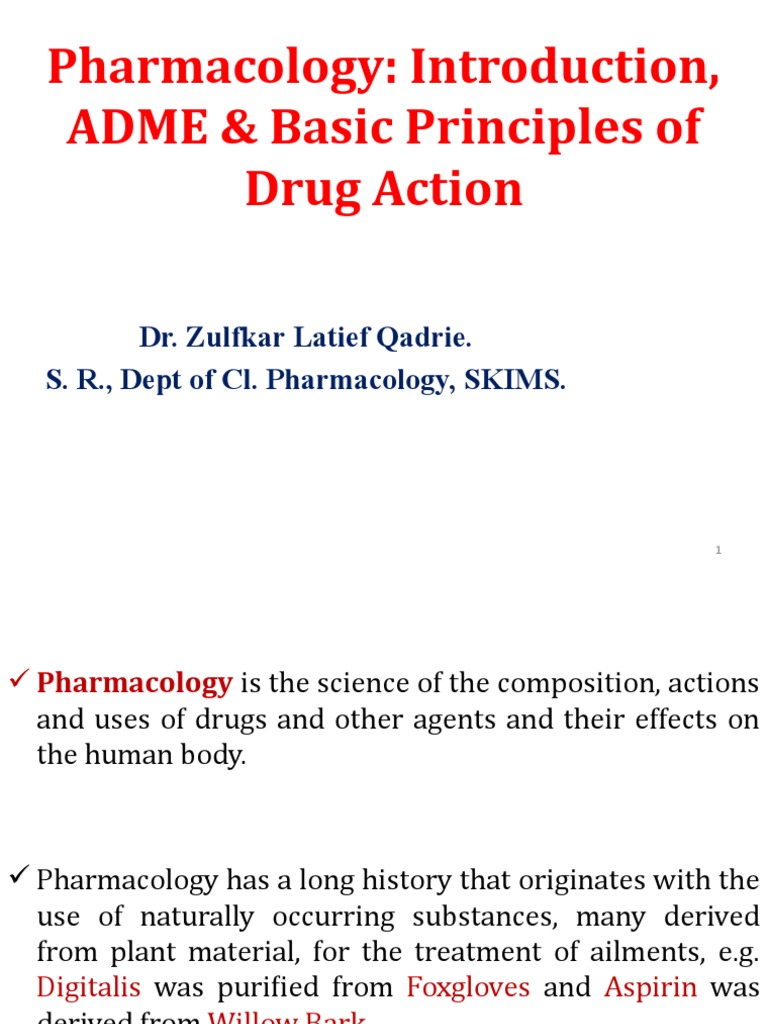 ADME & Principle of Drug Action | Download Free PDF | Thrombus | Drug ...