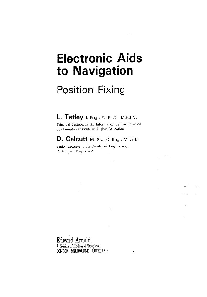 Electronic Aids To Navigation PDF