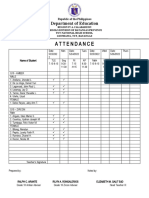 Attendance: Department of Education