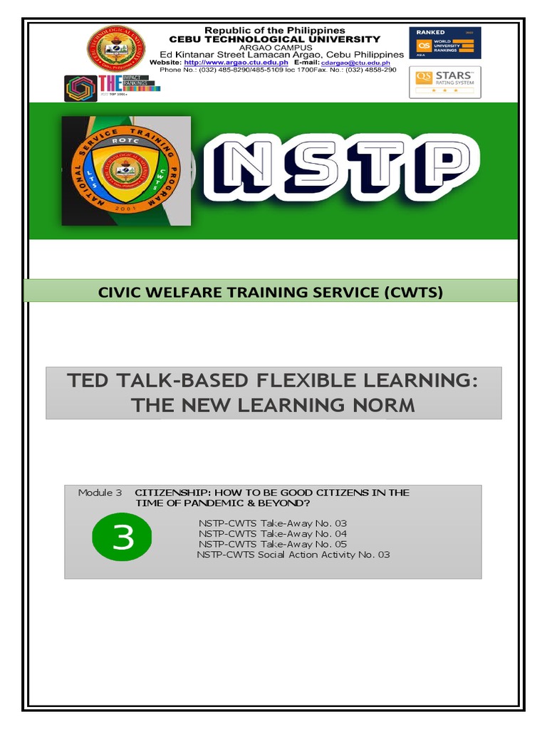 Module 3 Unified Course Pack CWTS 1 2022 2023 | PDF