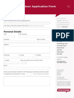 FullTimeVolunteer Application Form