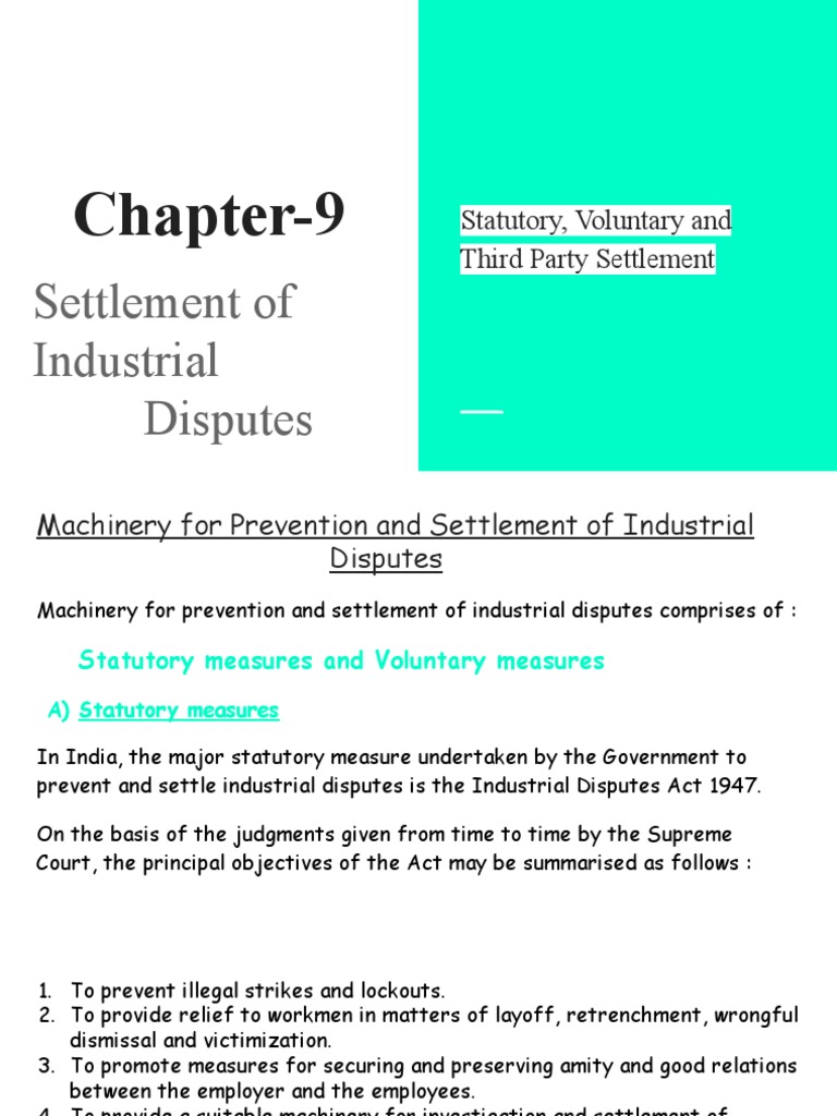 Chapter 9 PDF Strike Action Employment