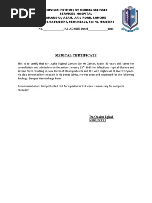 MEDICAL CERTIFICATE 