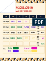 GRADE 6 Schedule New