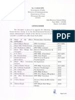 Promotions of 16 Indian Postal Service Officers to NFSG