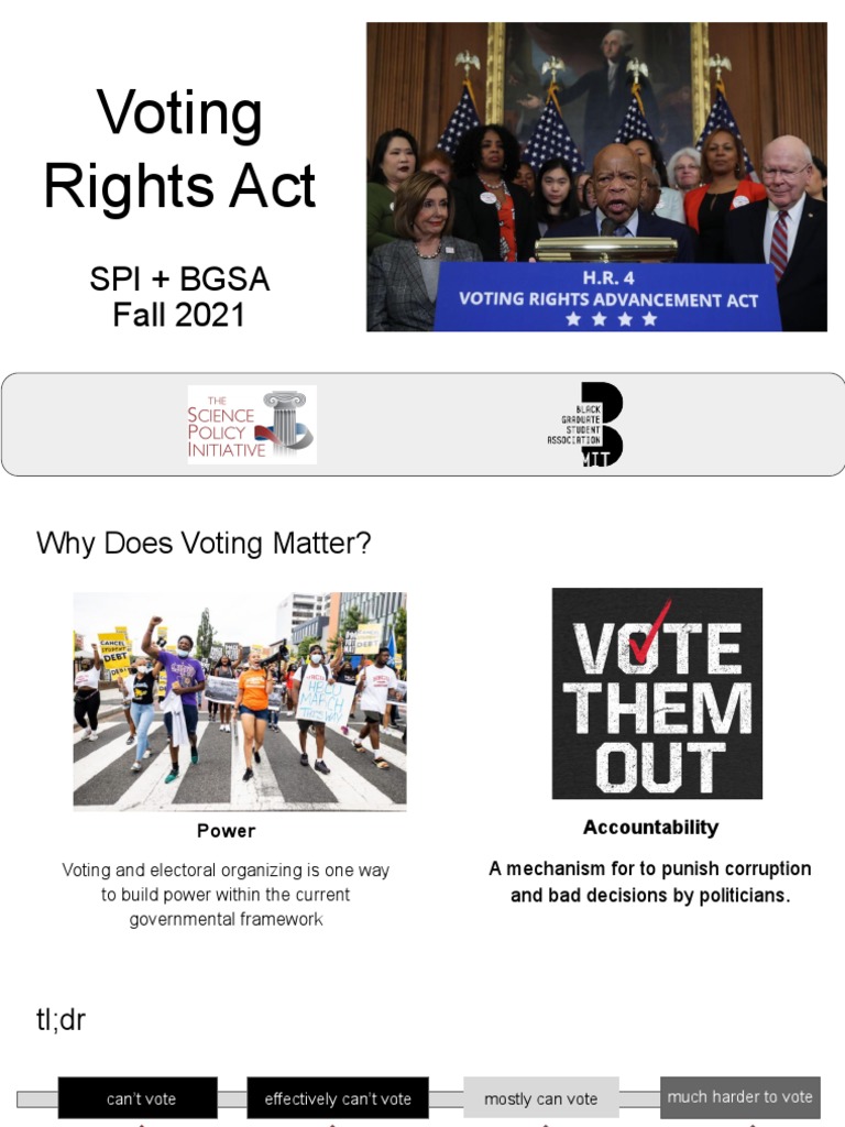 John Lewis Voting Rights Act PDF Voting Rights Act Of 1965