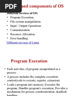 Services and Components of OS