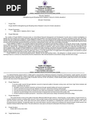 SAMPLE PROJECT PROPOSAL