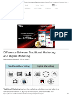 Traditional Vs Digital Marketing