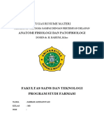 Tugas Rusume Materi Anatomi Fisiologi Dan Patofisiologi