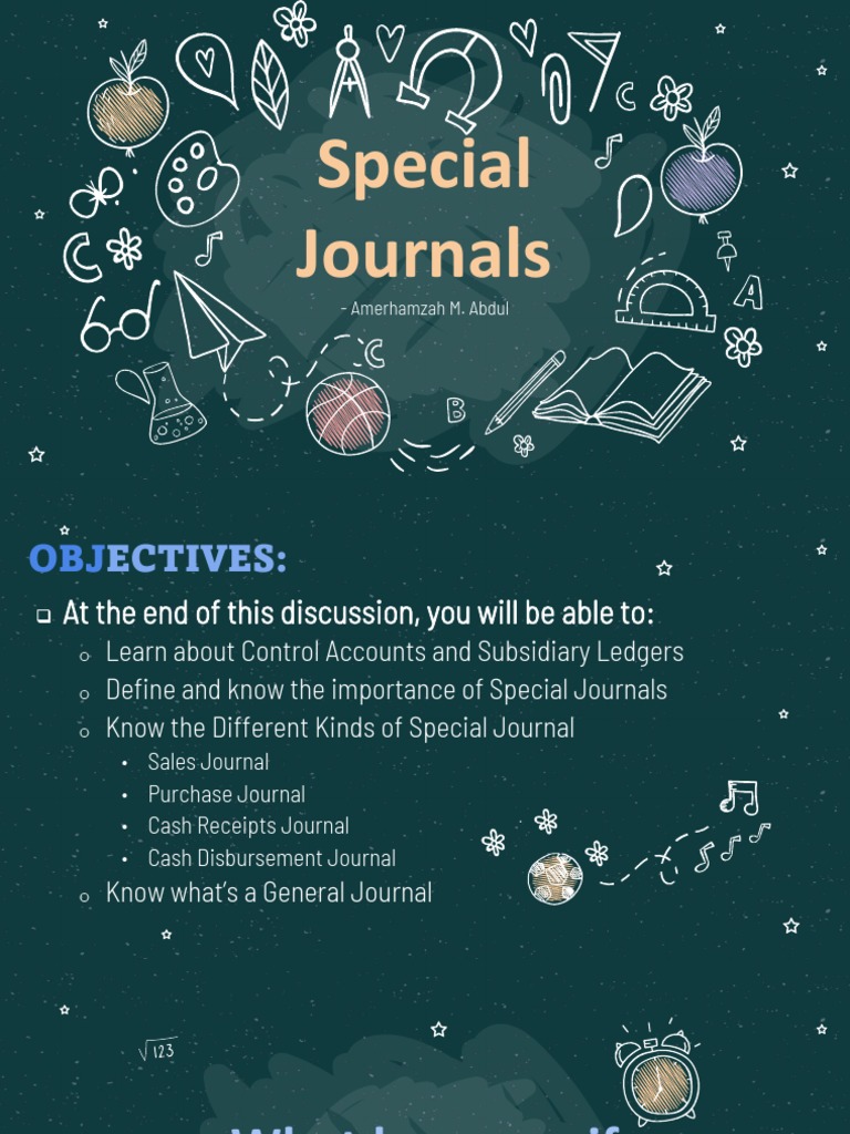 Special Journals Acc111 | PDF