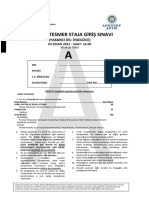 Sgs 2021 1 Lisans A Grubu Ingilizce