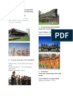 Rumah adat, tarian dan bahasa daerah 34 provinsi di Indonesia