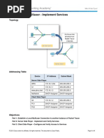 10.4.1.3 Packet Tracer Multiuser - Implement Services Instructions