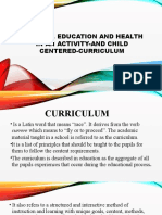 Physical Education and Health in an Activity- and Child-Centered Curriculum