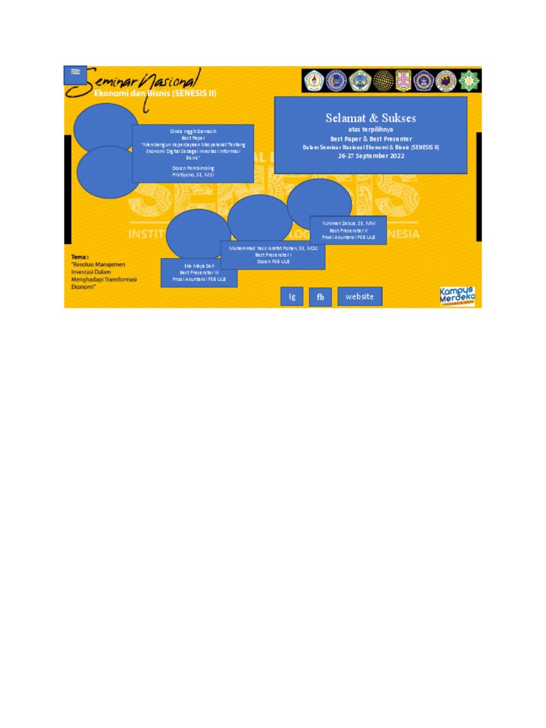 Flyer Selamat atas Prestasi Seminar | PDF