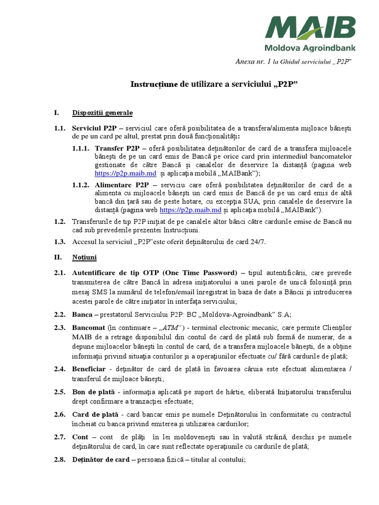 Instructiuni p2p Ro | PDF