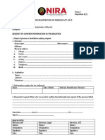 Form 2 - Request To Confirm Information in The Register