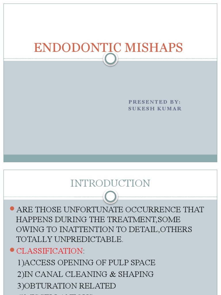 Vdocuments MX Endodontic Mishaps PDF Clinical Medicine Medical